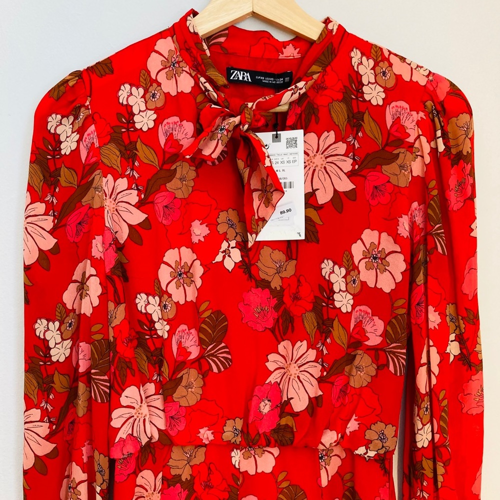 NWT Zara dress 🌺☮️😍 - Picture 6 of 7